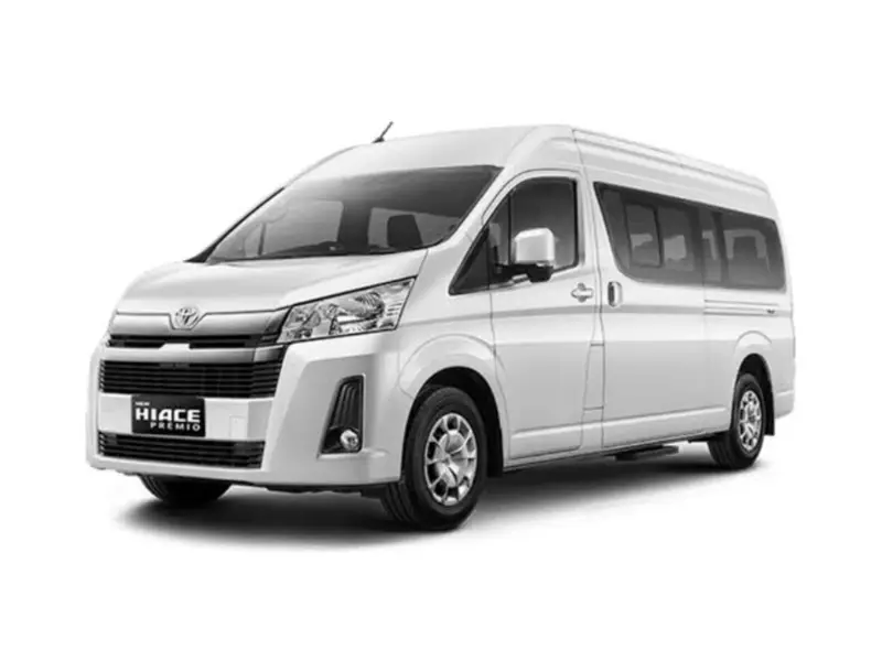Toyota Hiace untuk rombongan ke bandara